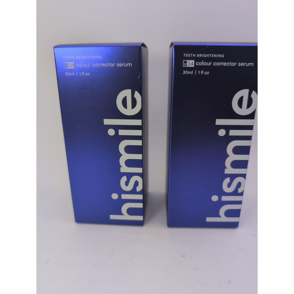 Hismile v34 Color, Correcting Serum 1 Ounce Set Of Two. NIB